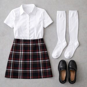 90s Vintage The Limited Red Tartan Plaid  Wool Blend Skirt Schoolgirl Preppy 12